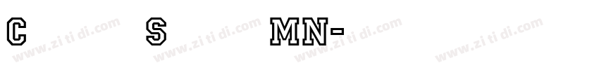 Classic Script MN字体转换